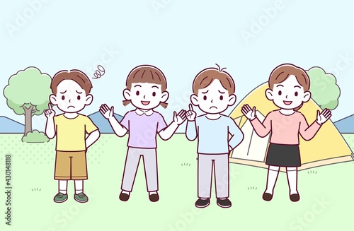 4人の子どもたち