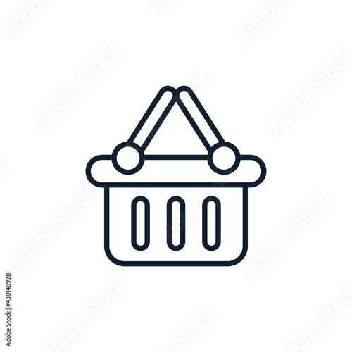 shop cart icon simple logo design element