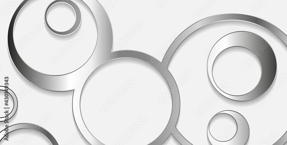 Silver metallic circular pattern abstract tech background. Vector geometric design Silver metallic circular pattern abstract tech background. Vector geometric design