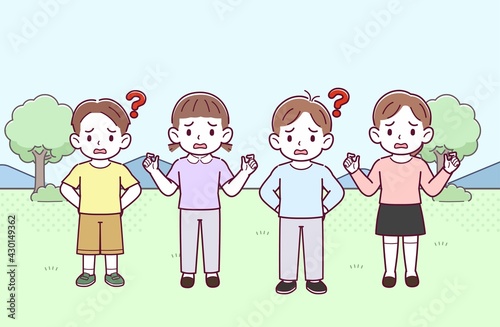 仲良しの子どもたち