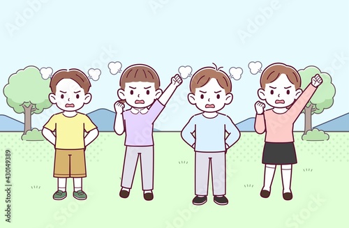 仲良しの子どもたち