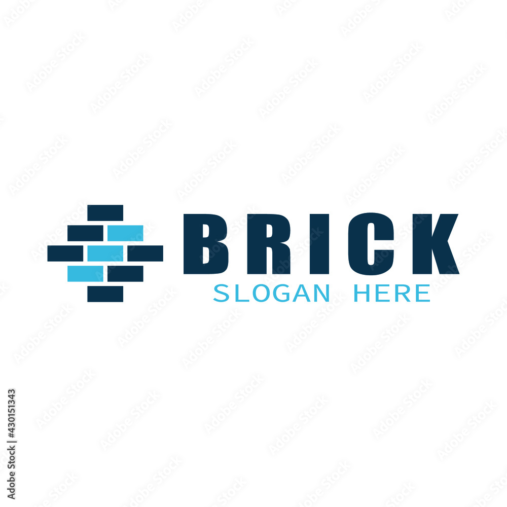 brick wall icon design logo template brick wall icon design logo template