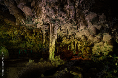 Los Tres Ojos -crystal water blue lake in limestone cave in Santo Domingo, Dominican Republic