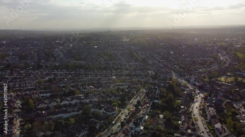 Wallpaper Mural Drone Aerial of Residential Area Torontodigital.ca