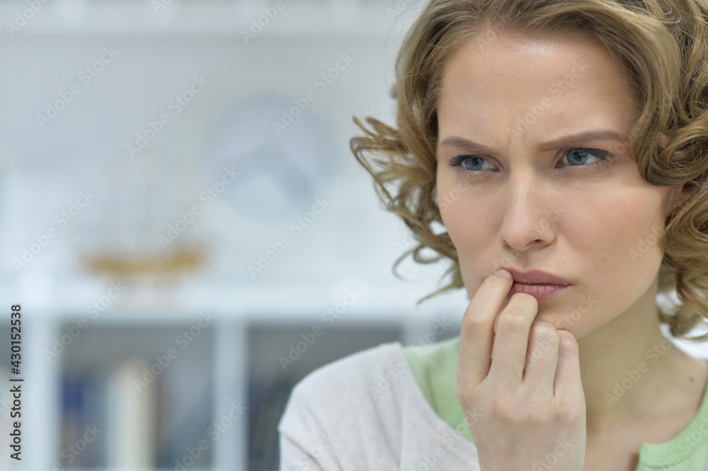 portrait of beautiful young sad woman portrait of beautiful young sad woman