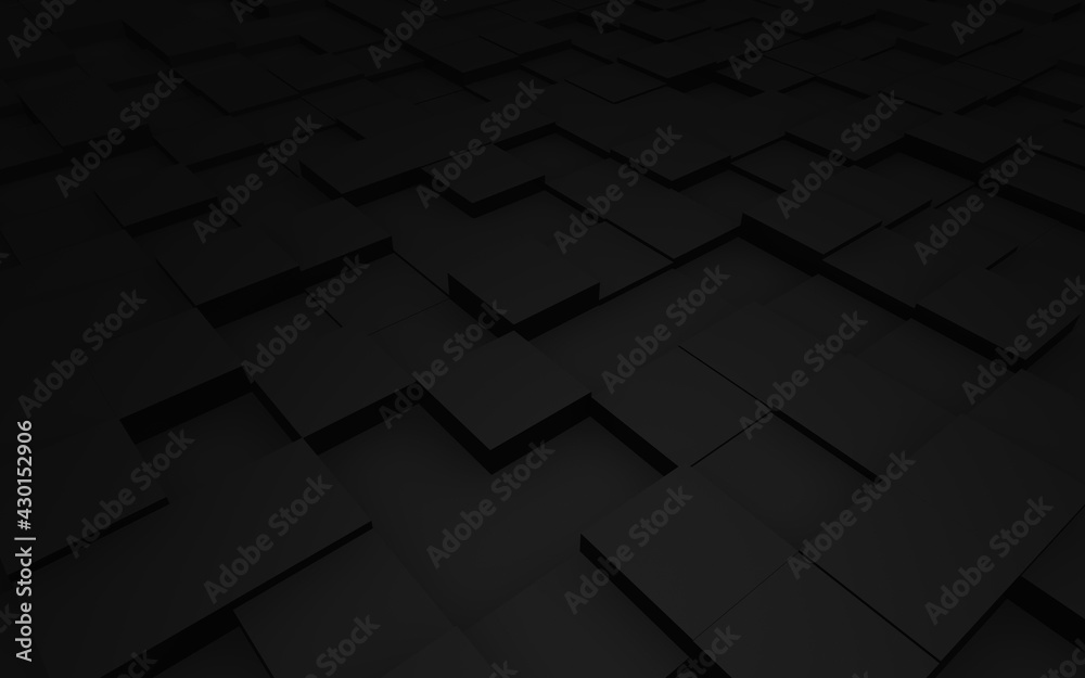 3d cube clean background in black 3d cube clean background in black