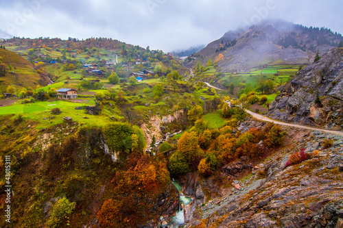 Maden Village with autumn colours in Savsat © nejdetduzen
