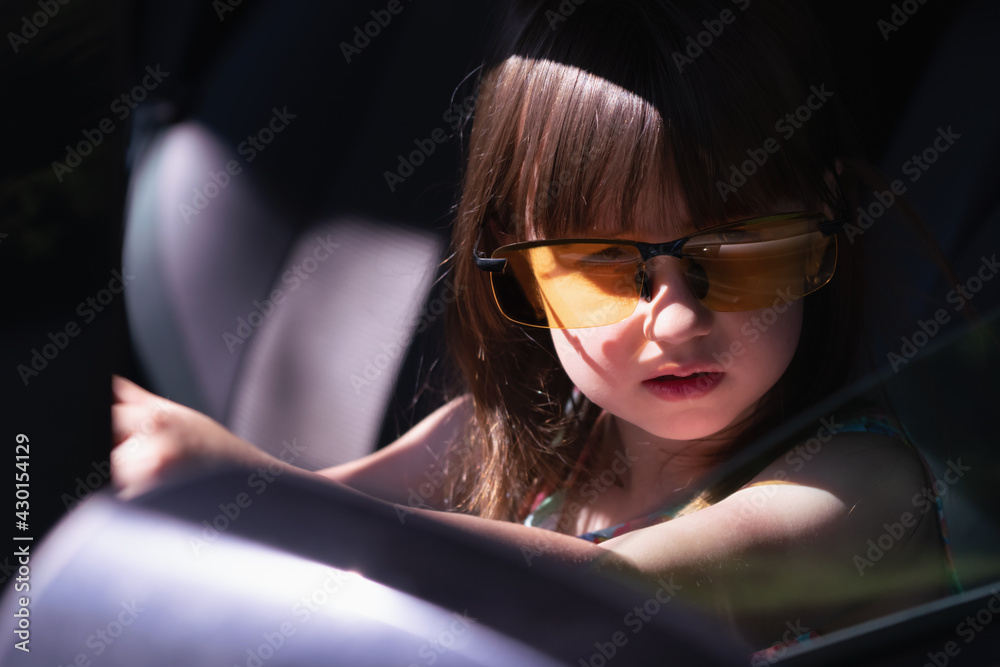 Dangers And Risks Of Underage Driving Beautiful Young Girl Driving A