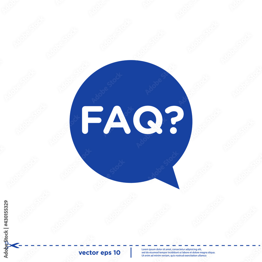ask icon in bubble speech simple design element ask icon in bubble speech simple design element