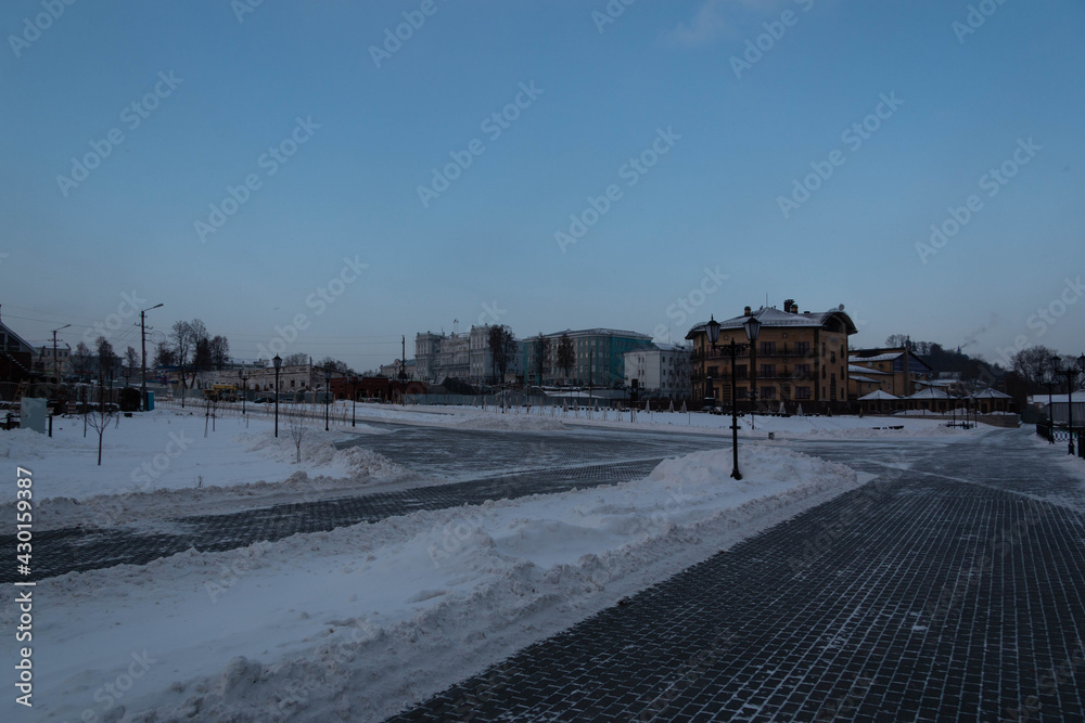 embankment in the city of Sarapul