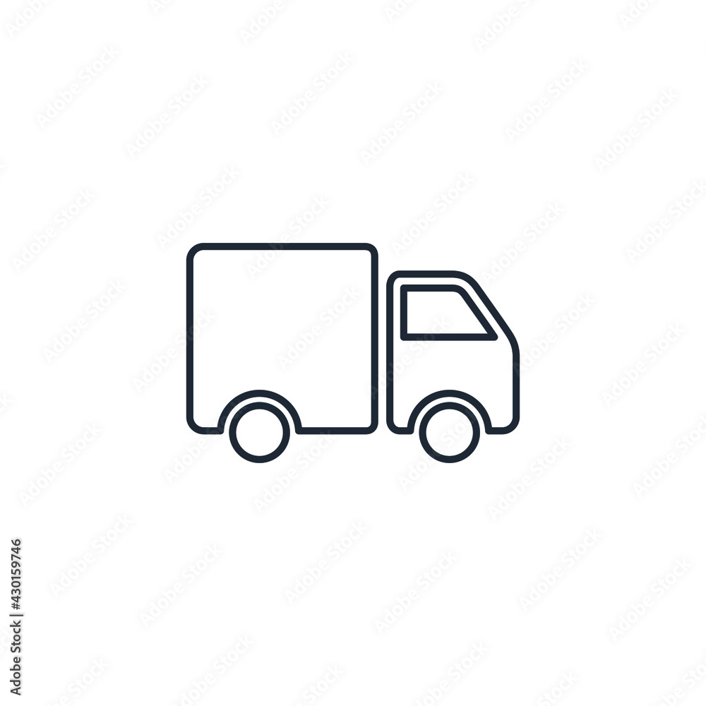 truck icon delivery symbol logo template