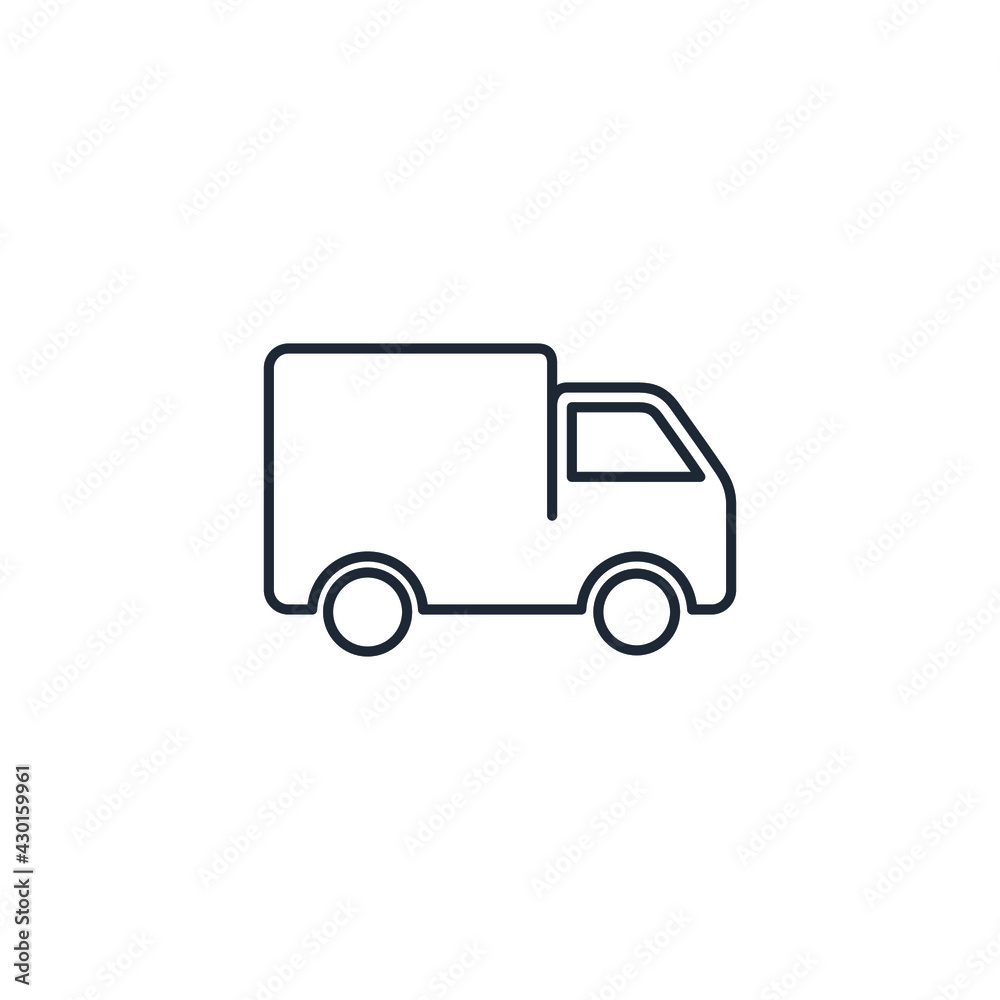 truck icon delivery symbol logo template