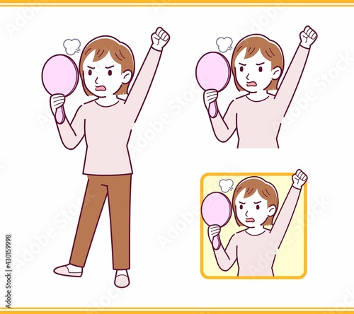 Girl in pink long sleeves