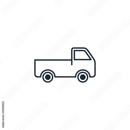 truck icon delivery symbol design element