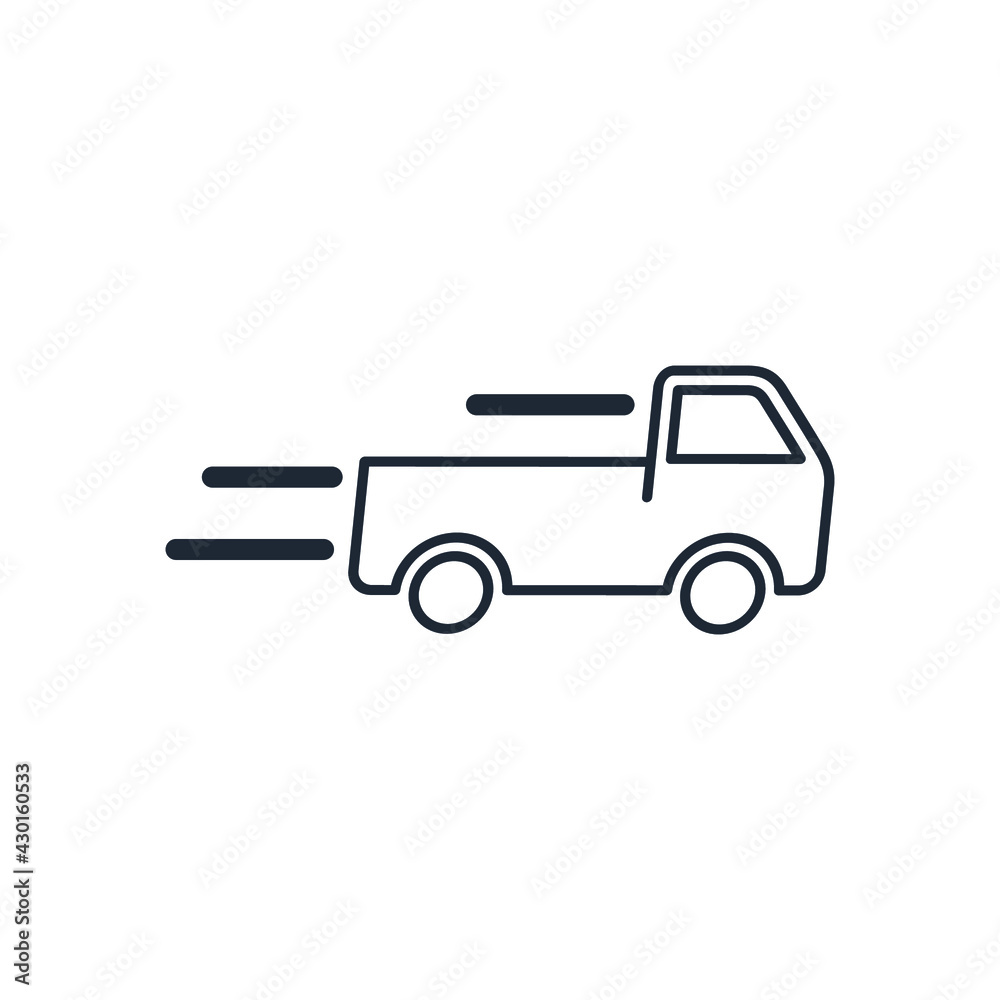 truck icon delivery symbol design element