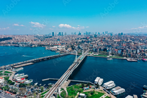 Turkey, Istanbul, Bosporus. Summer, day, touristic place. Drone view © Alice Fox