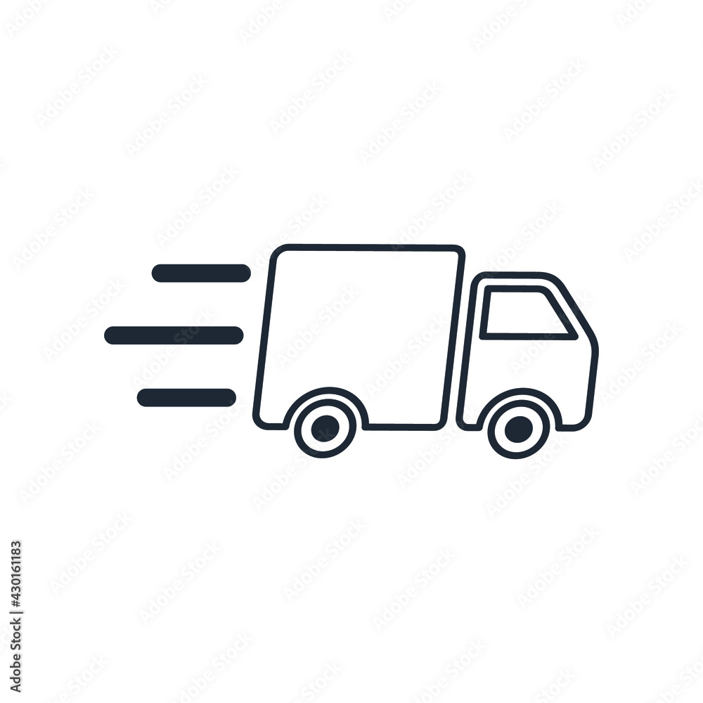 truck icon delivery symbol design element