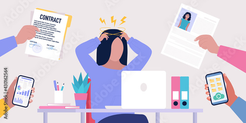 Foto Information overload concept