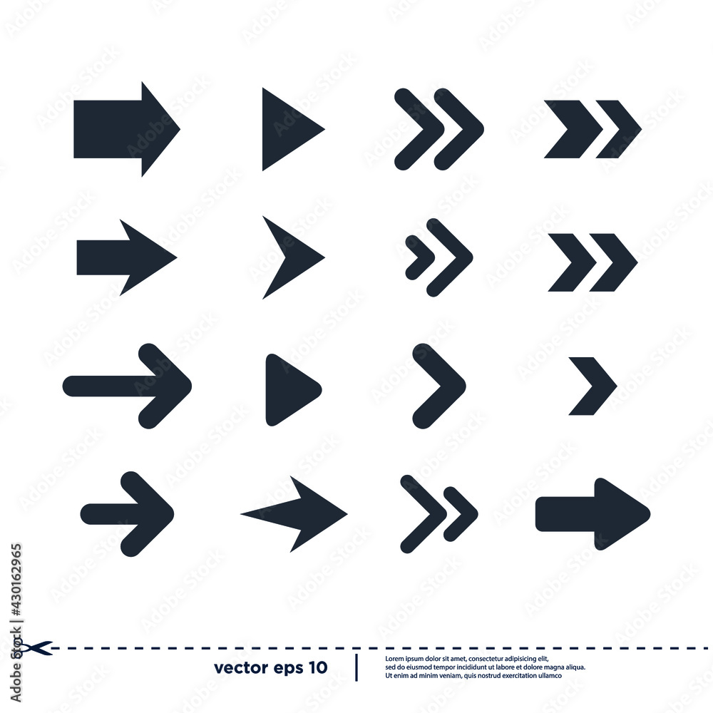 arrow icon sign vector design element arrow icon sign vector design element