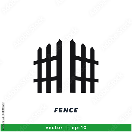 fence icon vector icon vector illustration simple design element