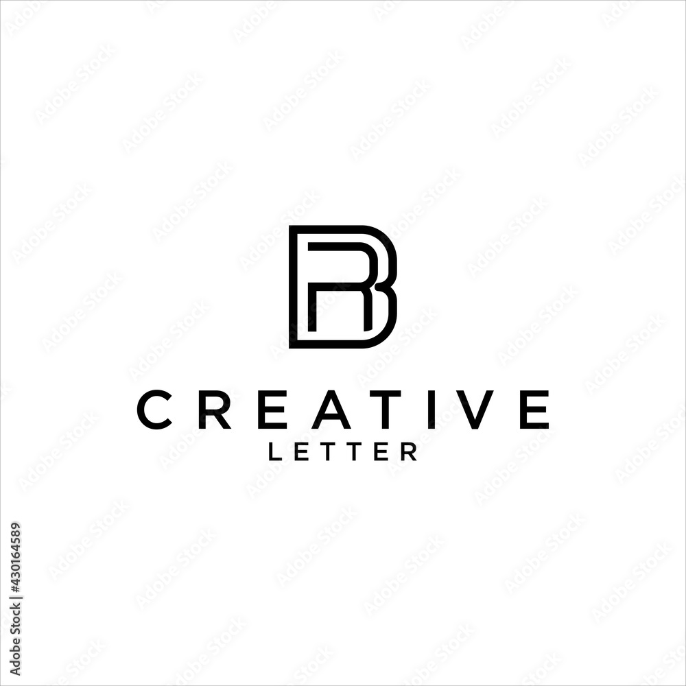 Sleek and Simple BR RB Logo Design with Modern Branding Elements for Consulting and Business Services Sleek and Simple BR RB Logo Design with Modern Branding Elements for Consulting and Business Services