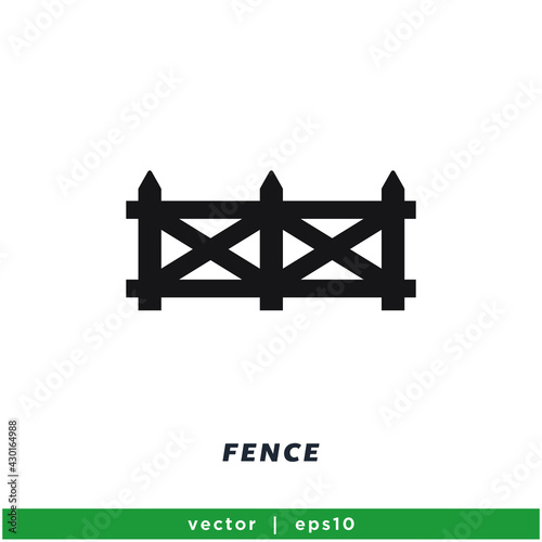 fence icon vector icon vector illustration simple design element