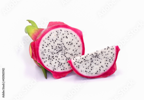 Dragon fruit isolated on white background