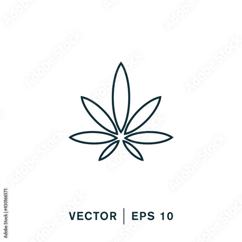 cannabis icon vector illustration simple design element
