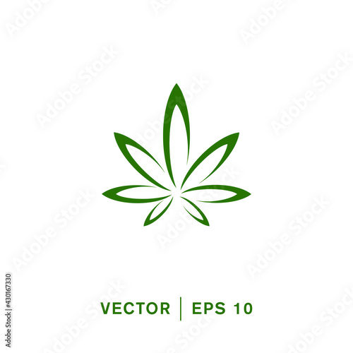 cannabis icon vector illustration simple design element