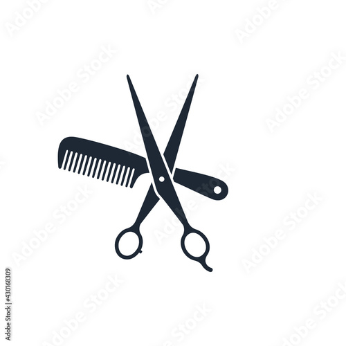 hairdresser icon logo template