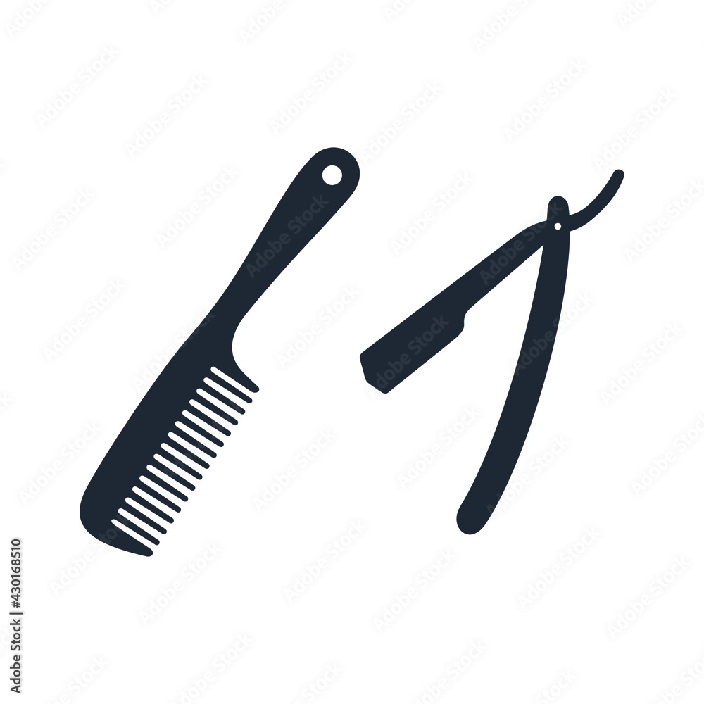 hairdresser icon logo template hairdresser icon logo template