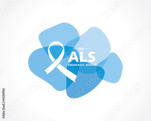 Vector Illustration of ALS(Amyotrophic lateral sclerosis) Awareness Month