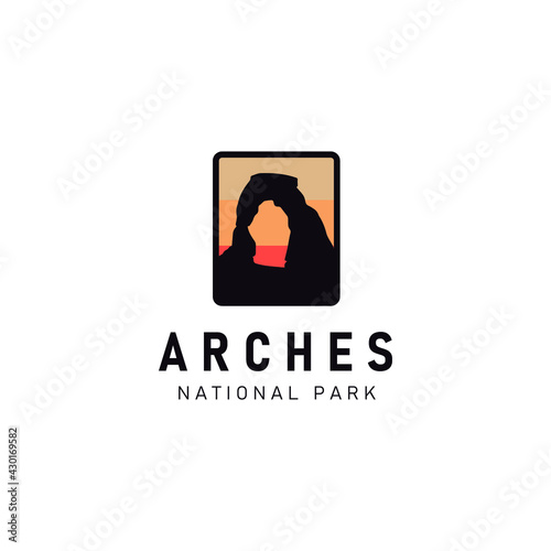 logo illustration of Arches National Park