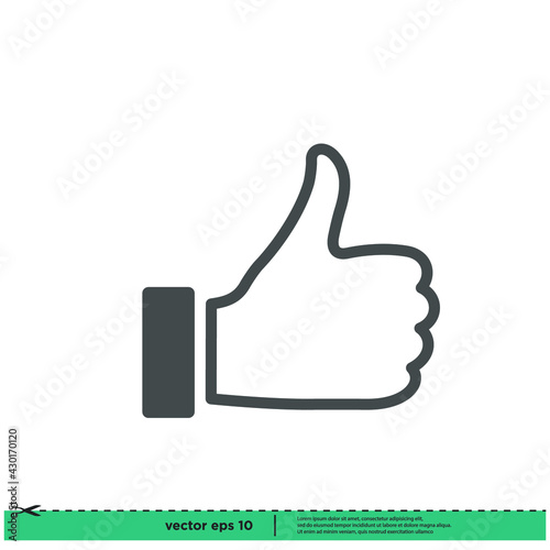 thumb up icon vector illustration simple design element