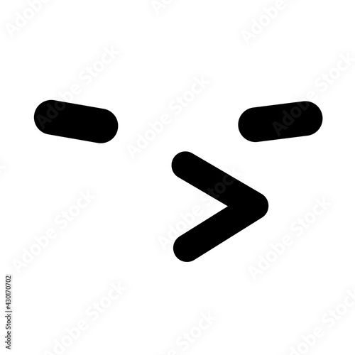 sly bird face icon
