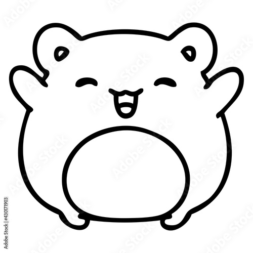 cute cartoon hamster