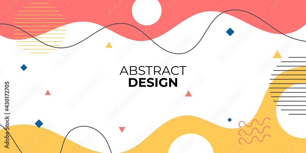 creative colorful abstract minimal background. Very suitable for banners, posters, social media posts, etc. Vector illustration