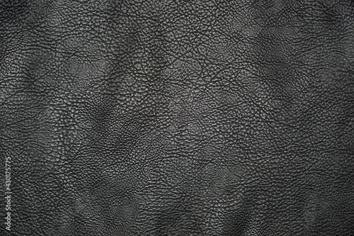 photo black leather texture close up