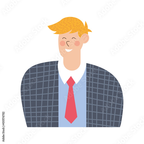 blond elegant man