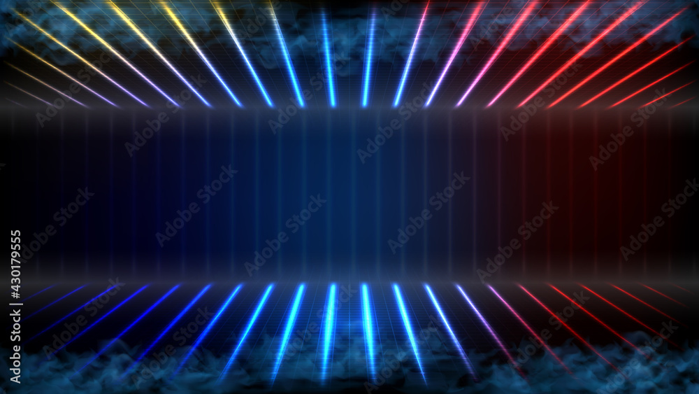 custom made wallpaper toronto digitalabstract futuristic background of empty stage arena stadium spotlgiht stage background