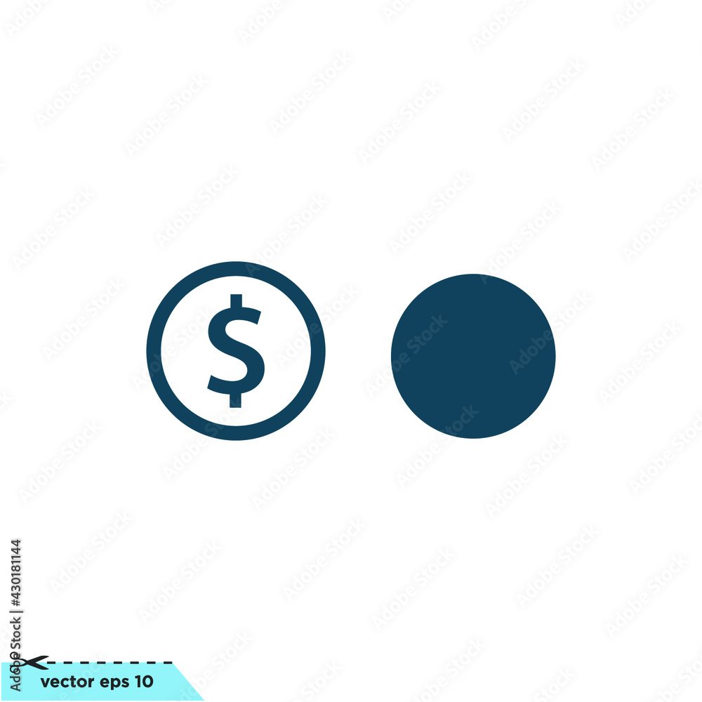 money or currency icon vector logo template money or currency icon vector logo template