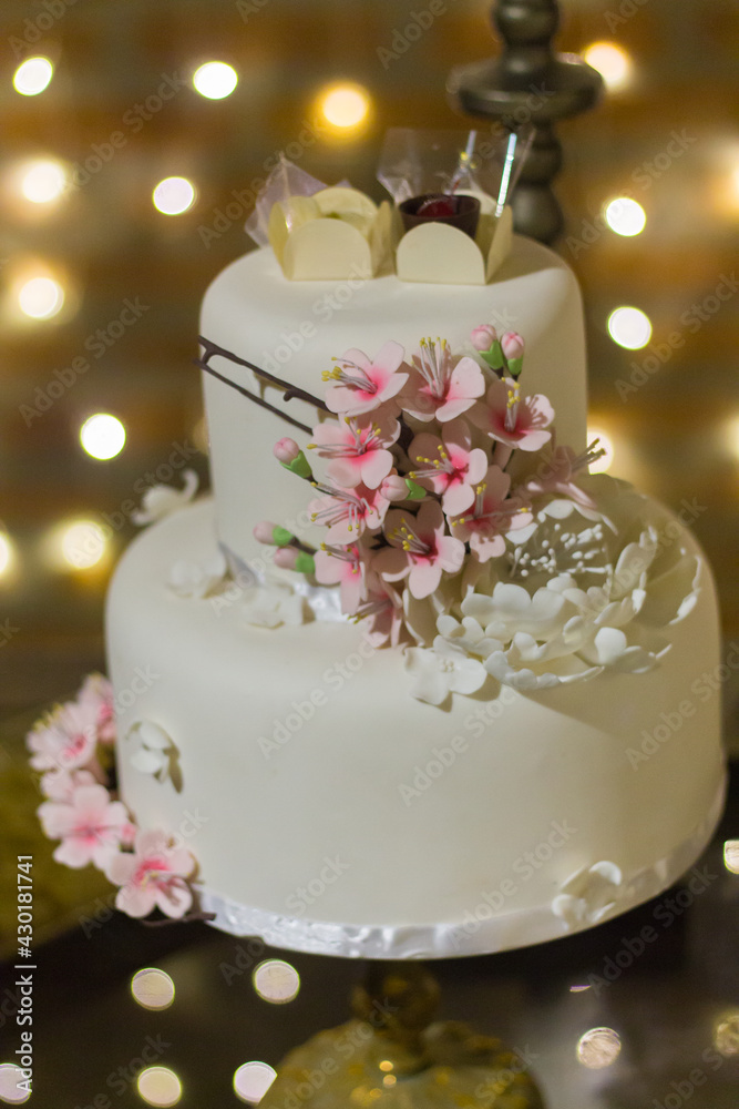 wedding cake with candles wedding cake with candles