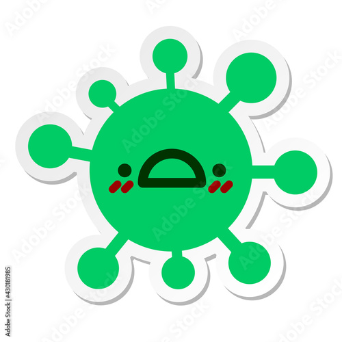 unpleasant surprise virus sticker