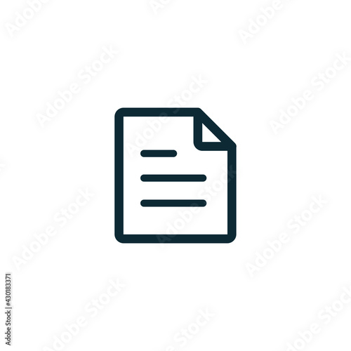 document icon vector logo template