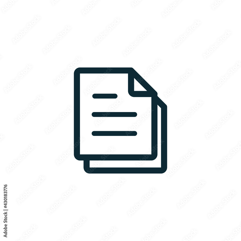 document icon vector logo template