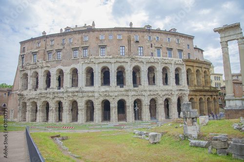Ancient Theater of Marcellus in Rome, Italy photo