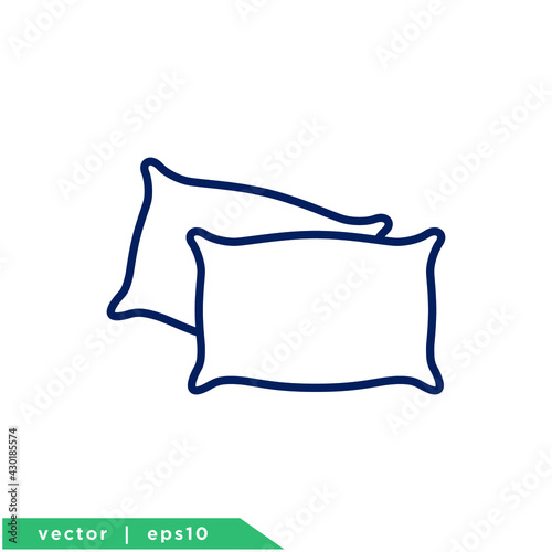 pillow icon simple logo template