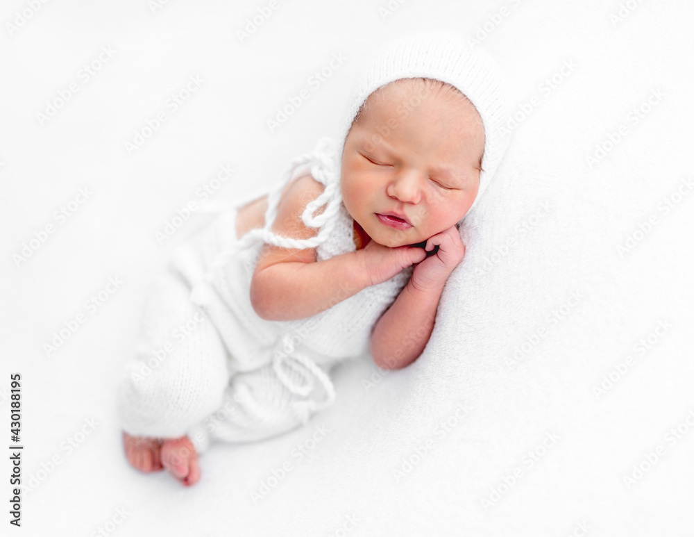 Newborn boy sleeping Newborn boy sleeping