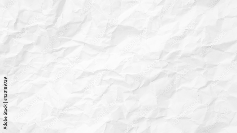 Obraz premium White Paper Texture background. Crumpled white paper abstract shape background with space paper recycle for text