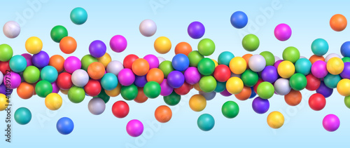 Fotografia Colorful flying balls
